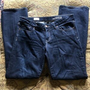 GAP Bootcut Jeans Size 8 Curvy Dark Wash Mid-Rise